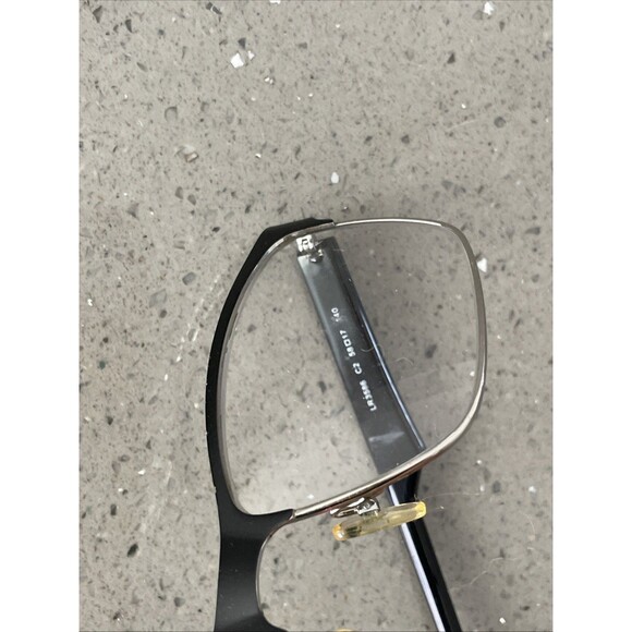 Linea Roma Eyeglasses Frames ONLY LR 3586 C2 58-17-140 Black full rim rectangle - Picture 13 of 13